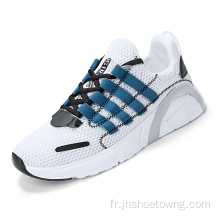 Chaussures plates blanches pour hommes
